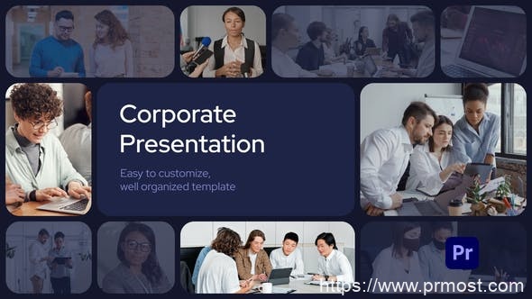 2947-针对Premiere Pro的网格企业演示文稿展示Pr模板Grid Corporate Presentation for Premiere Pro